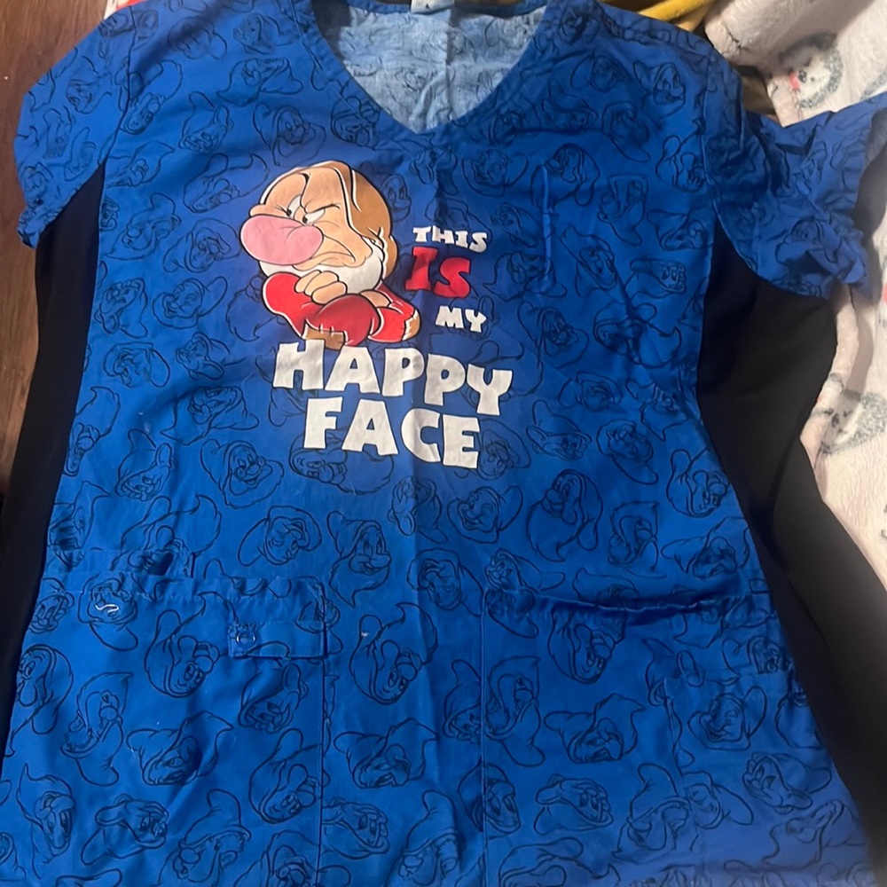 Grumpy scrub top